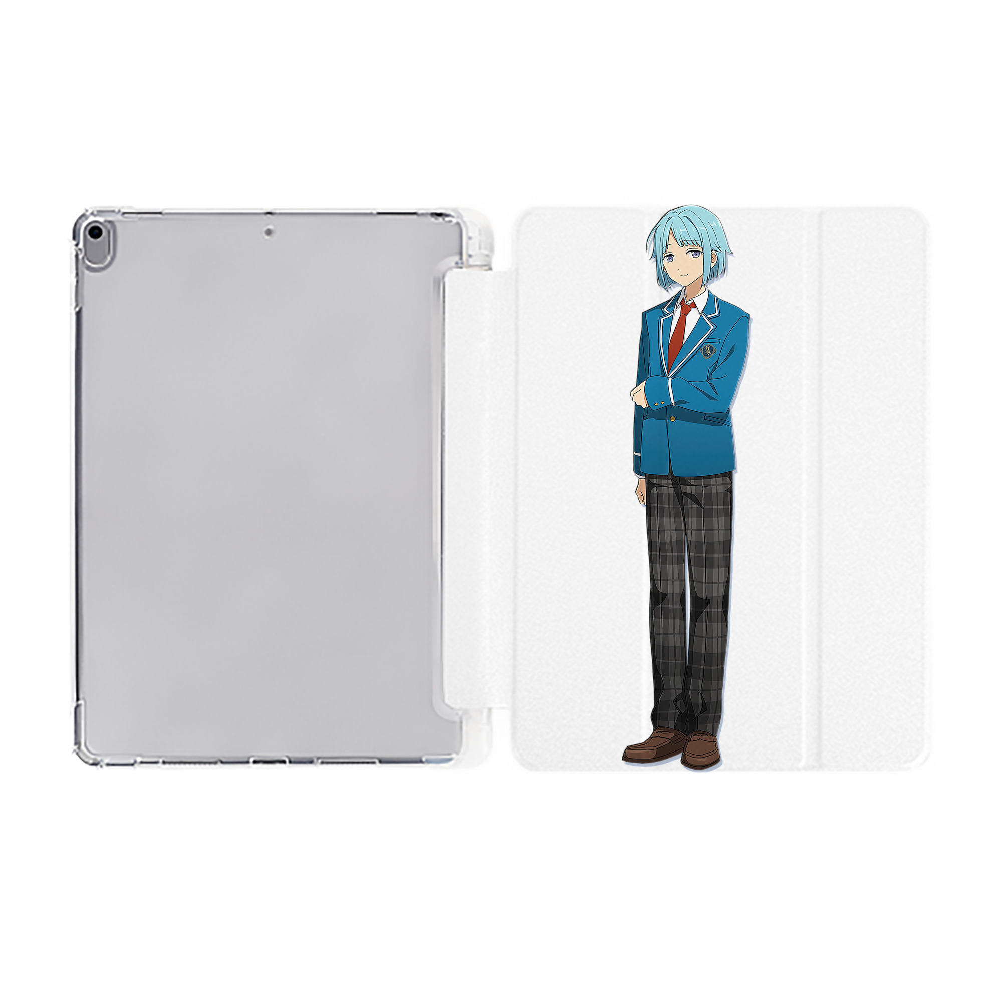 （画像用） あんさんぶるスターズ! Ensemble Stars IPad ケース ペン収納付き 三つ折りスタンド PUレザー×シリコン 対応機種9.5/10.5/10.9インチ
